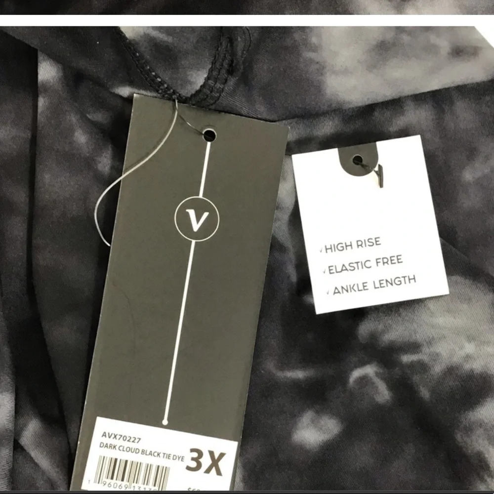 VELOCITY High Rise Tie Dye Leggings 3X - Picture 6 of 9